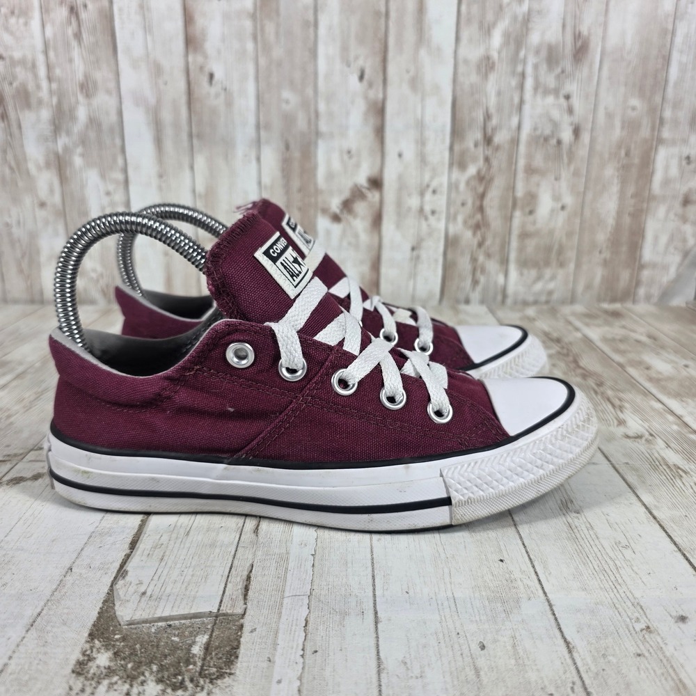 Converse Chuck Taylor All Star Madison Maroon Burgundy Low Top Sneakers 558994F
